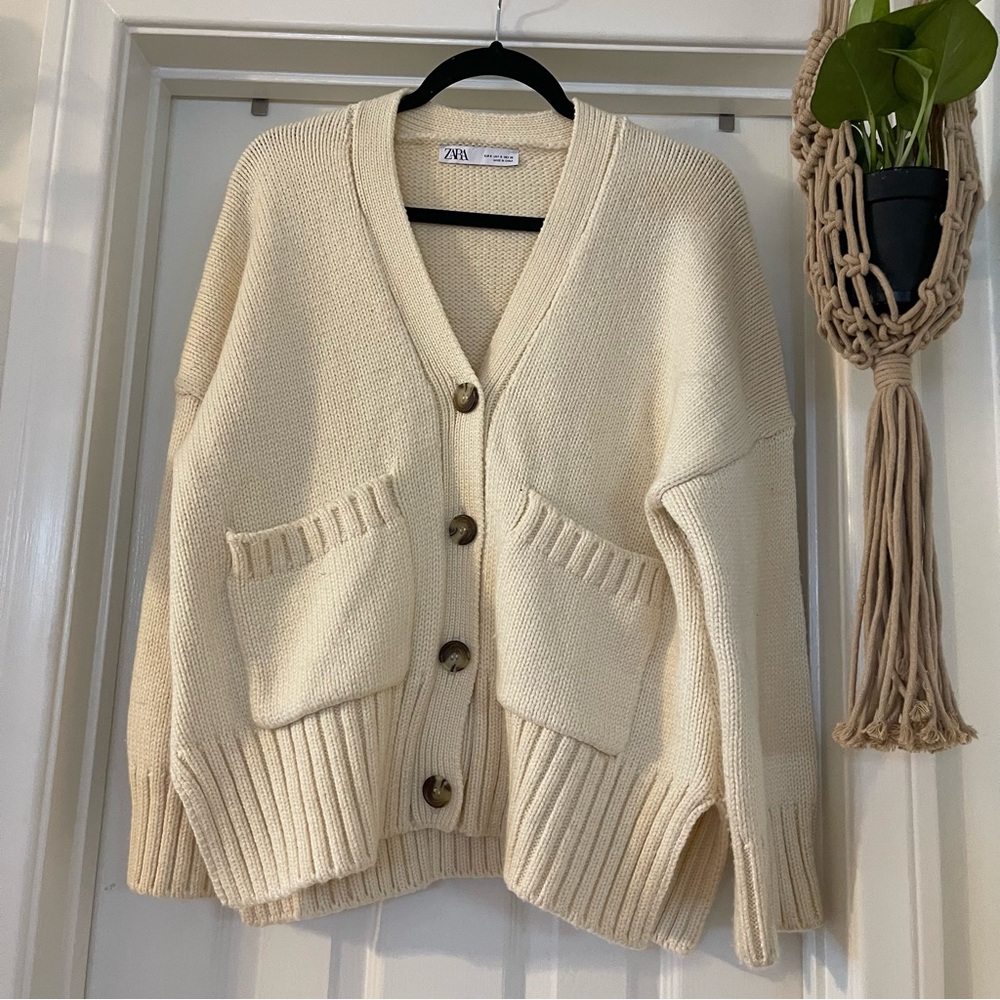 Zara Chunky Knit Cardigan